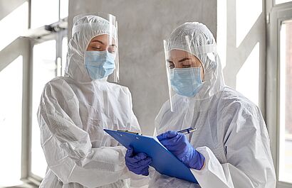 Did you know? We also test and certify protective clothing against chemicals and infectious agents for you.