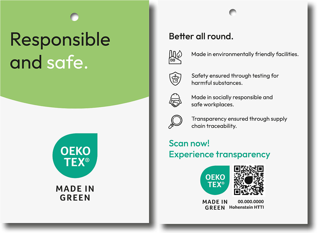OEKO-TEX - What is MADE IN GREEN by OEKO-TEX®? MADE IN GREEN is a traceable  consumer label for products made with materials tested for harmful  substances, made in environmentally friendly facilities and